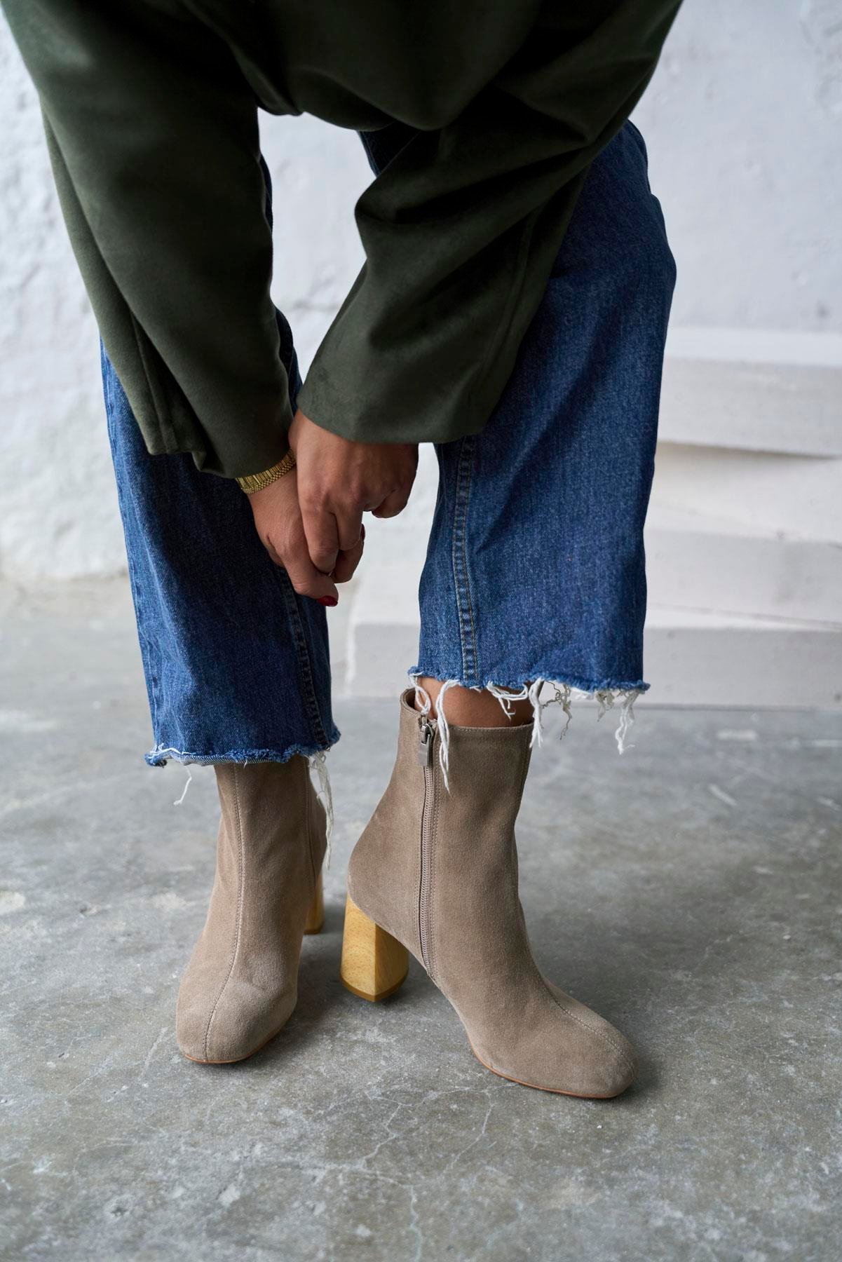 NOREN VİZON SÜET TOPUKLU BOT