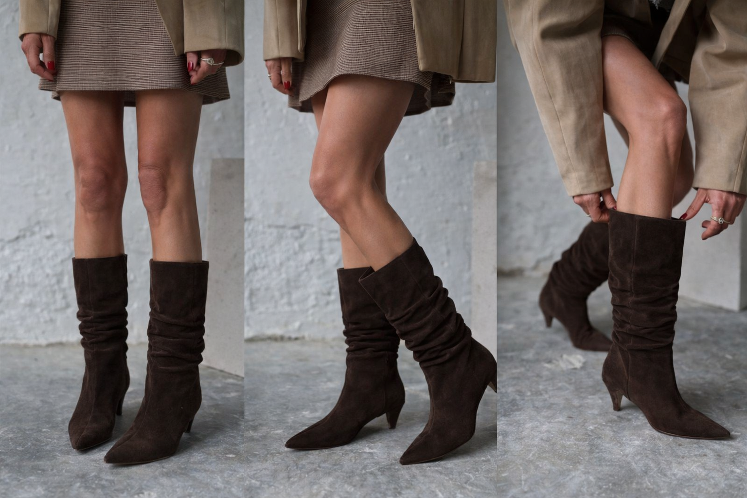 NUVİA KAHVE SÜET ÇİZME