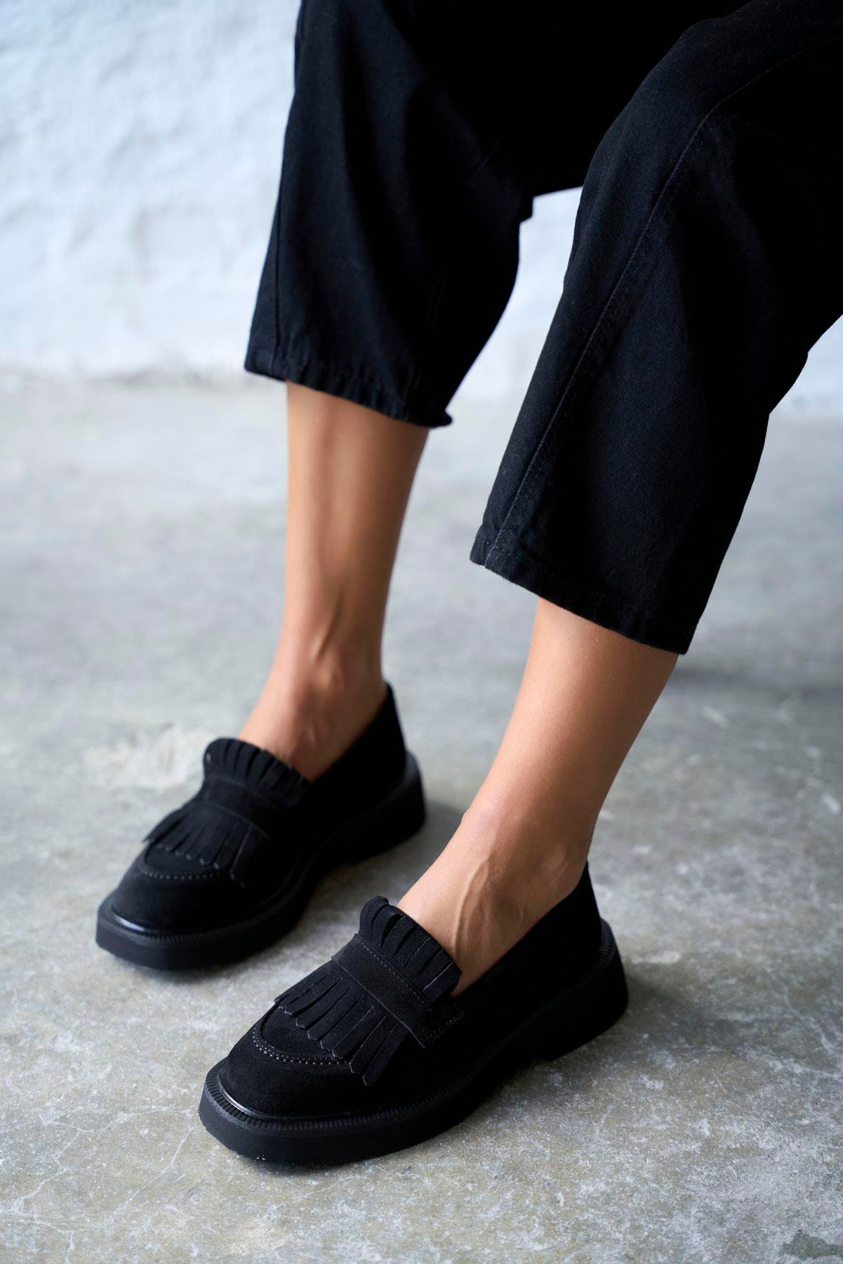 ORGES SİYAH SÜET MAKOSEN