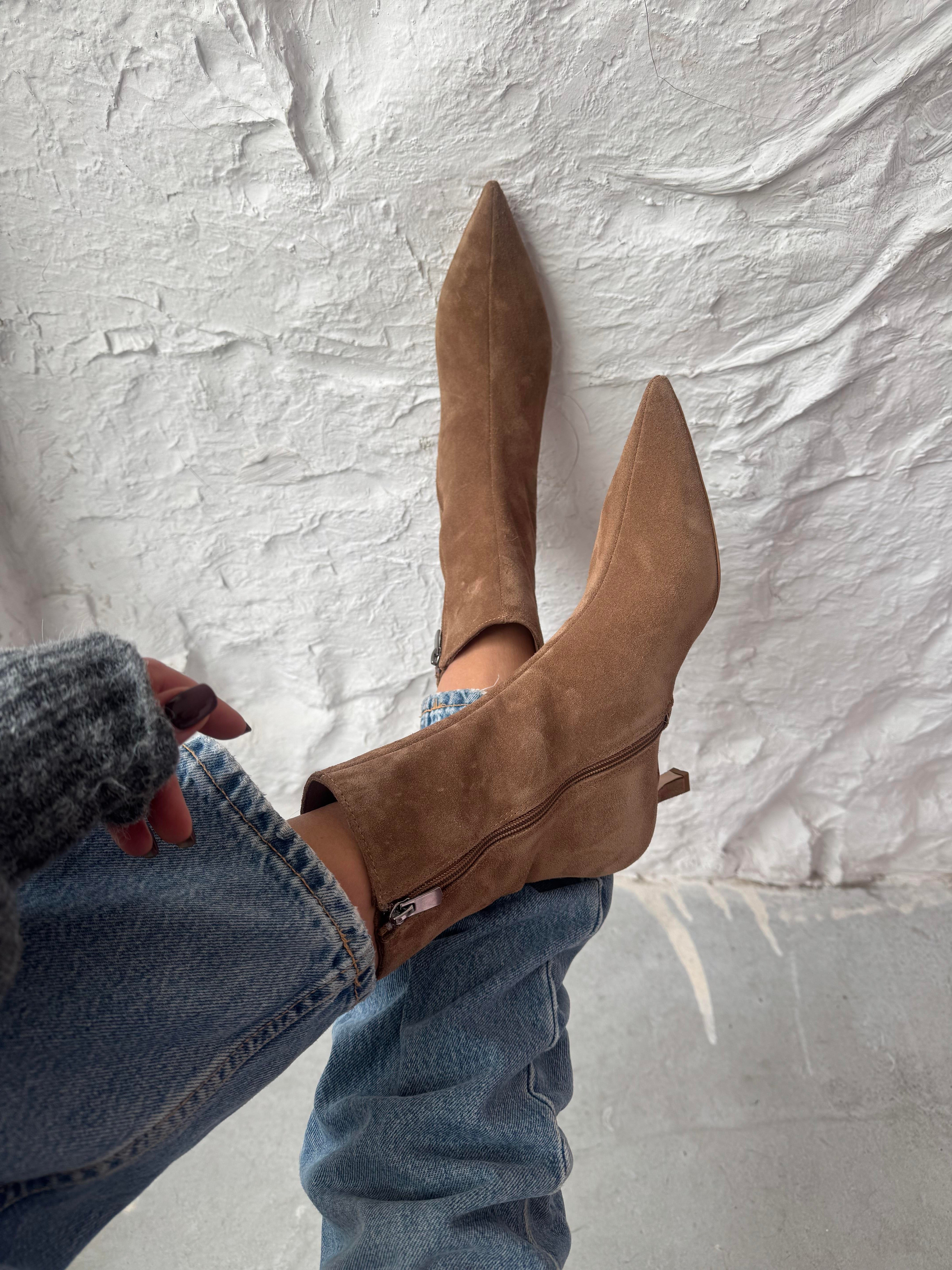 PALMA KUM SÜET TOPUKLU BOT 