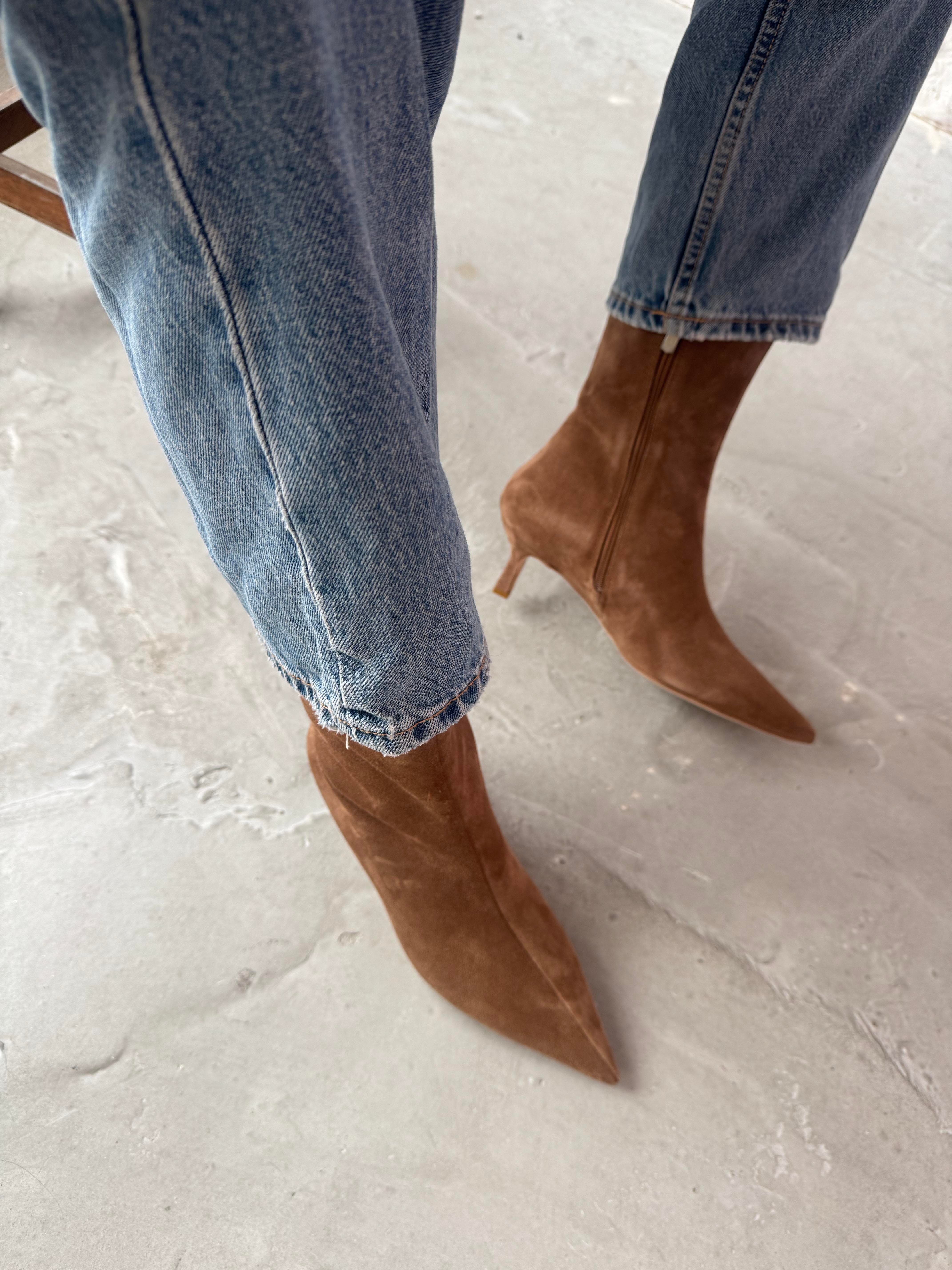 PALMA KUM SÜET TOPUKLU BOT 