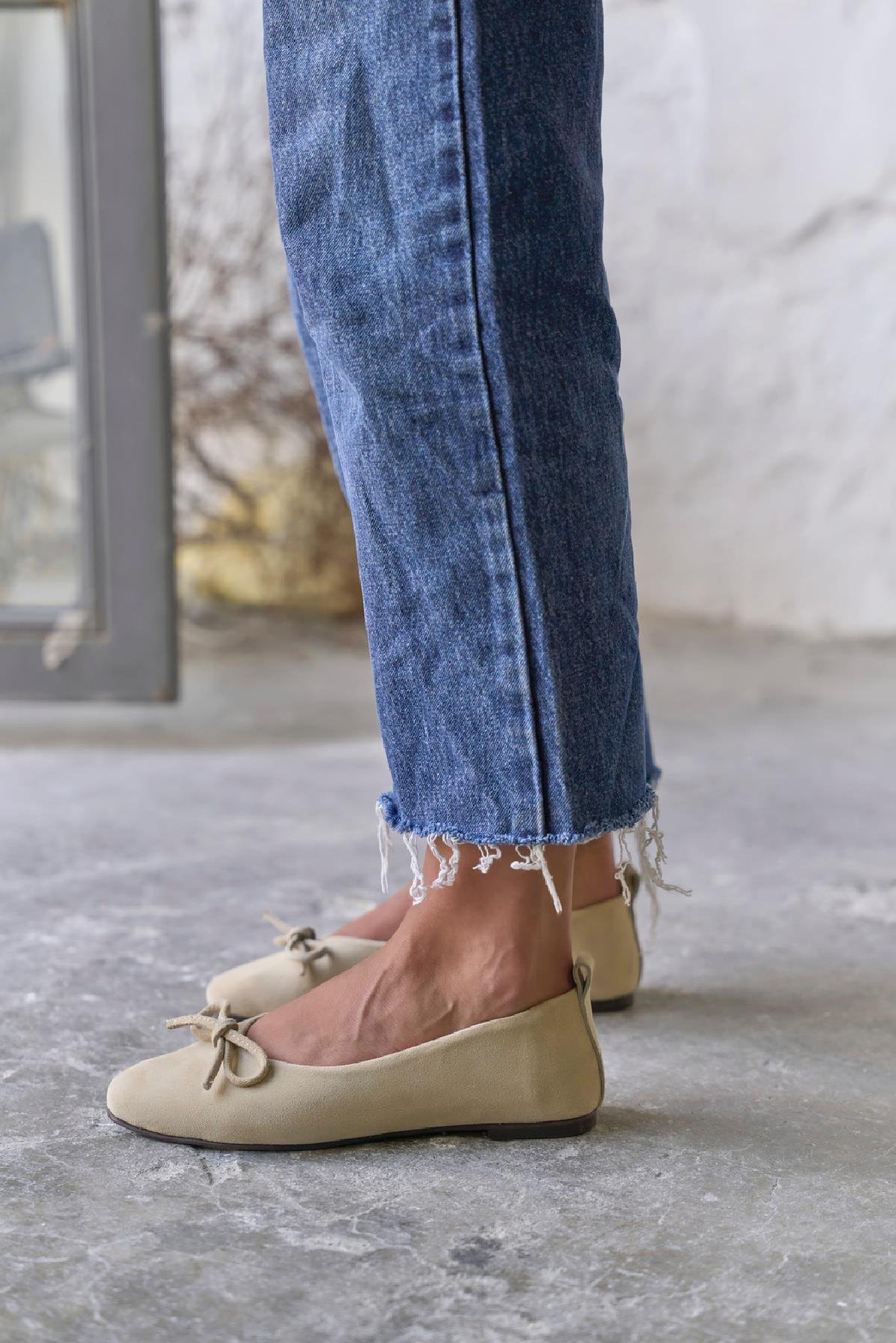 PİGGY BEJ SÜET BABET