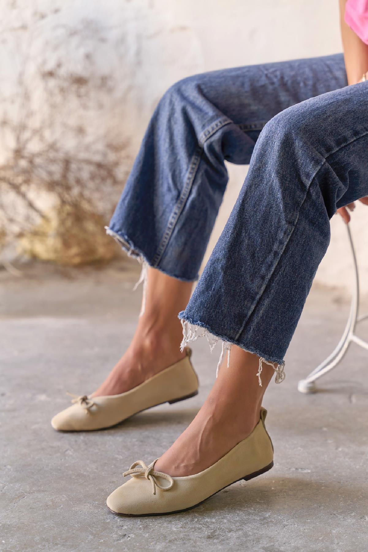 PİGGY BEJ SÜET BABET