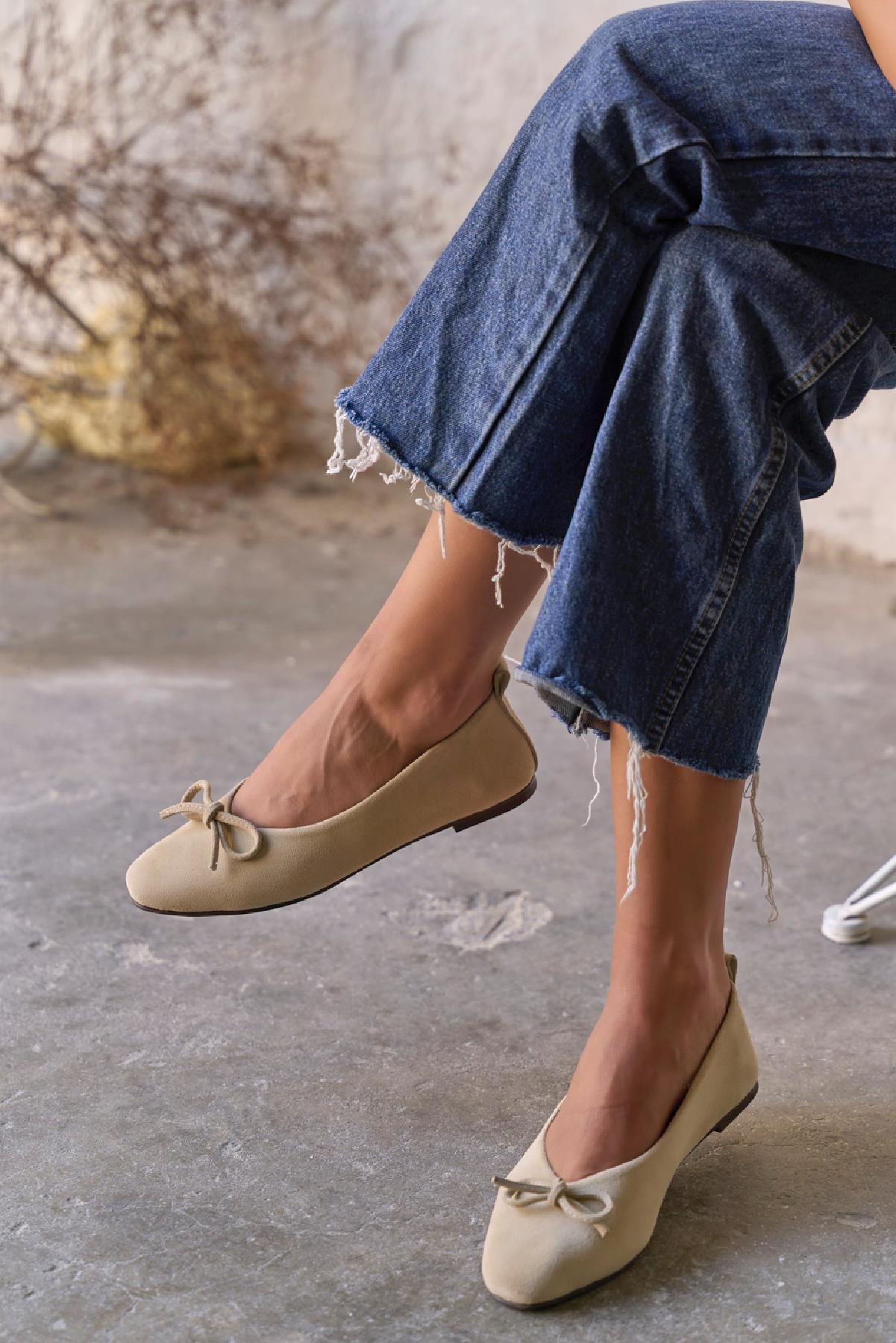 PİGGY BEJ SÜET BABET