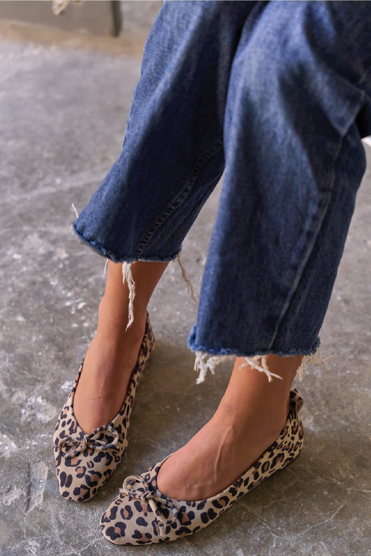 PİGGY LEOPAR SÜET BABET