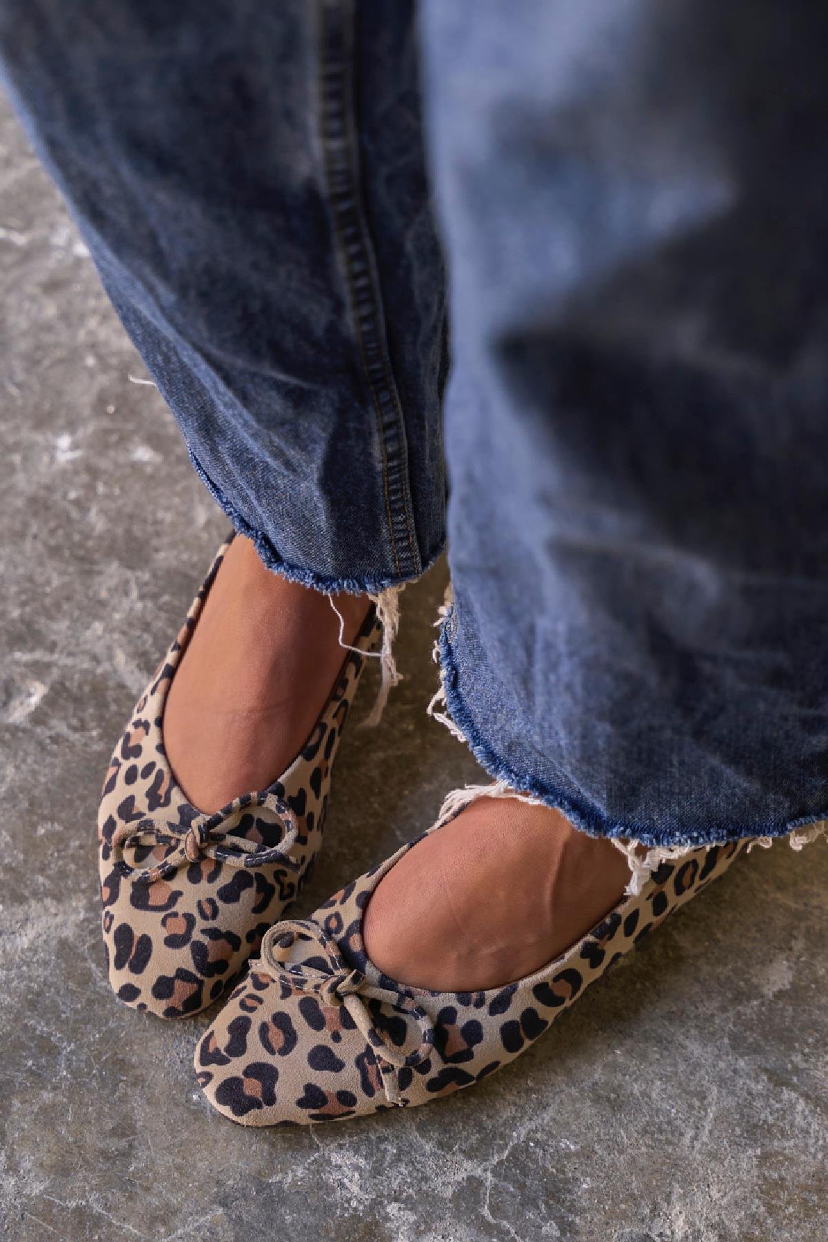 PİGGY LEOPAR SÜET BABET