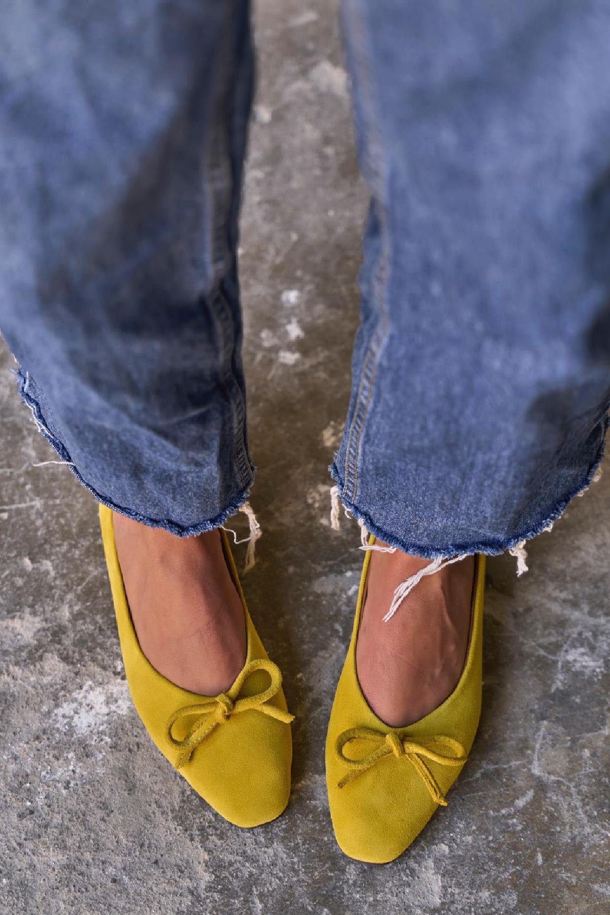 PİGGY SARI SÜET BABET