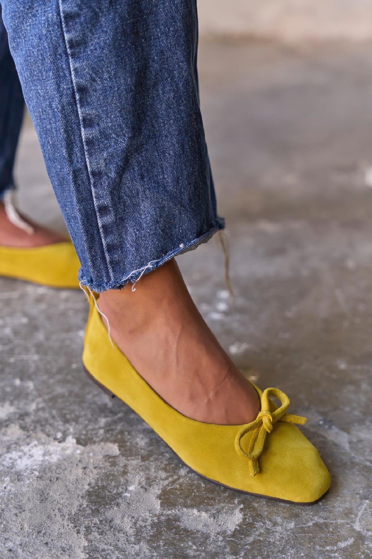 PİGGY SARI SÜET BABET