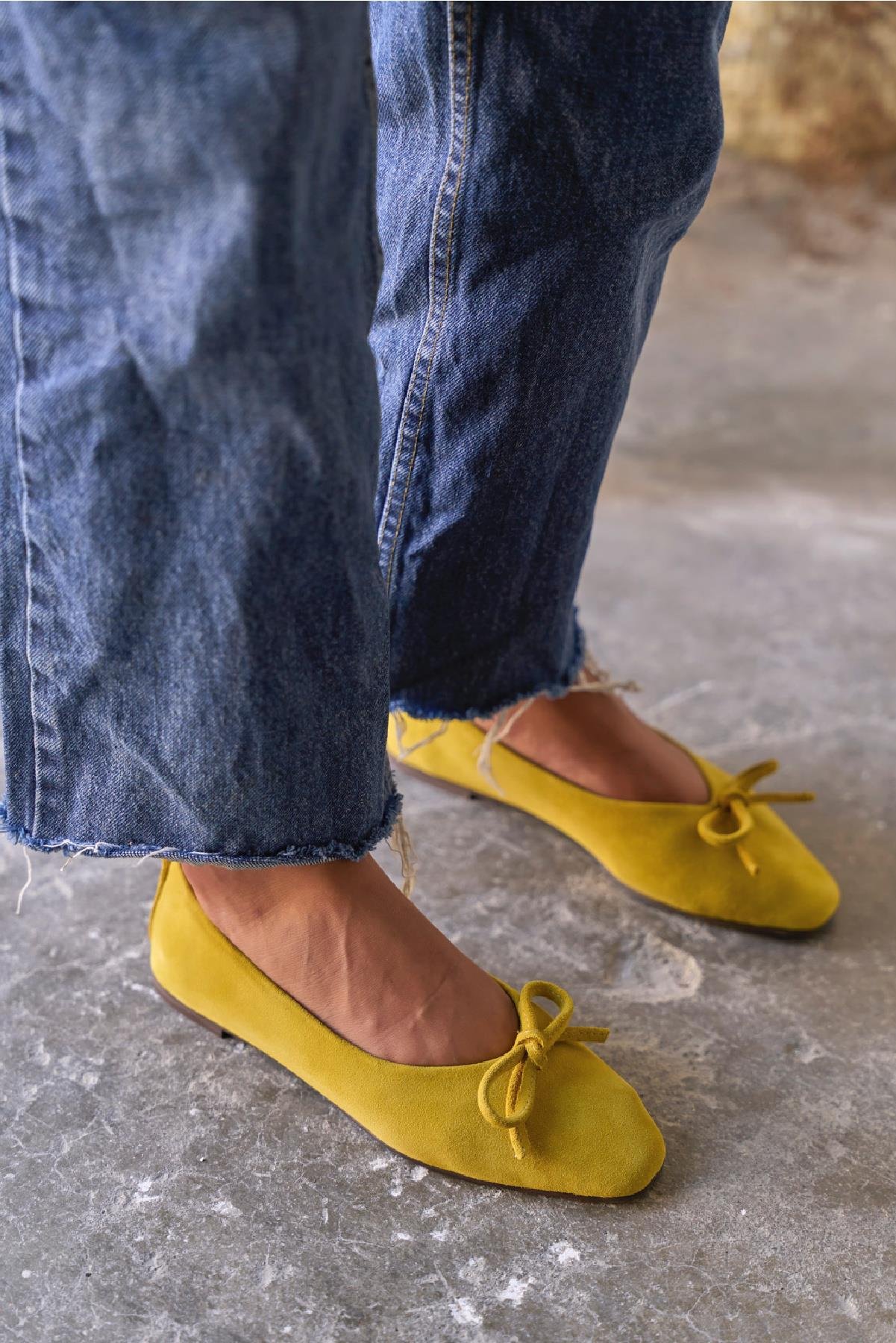 PİGGY SARI SÜET BABET