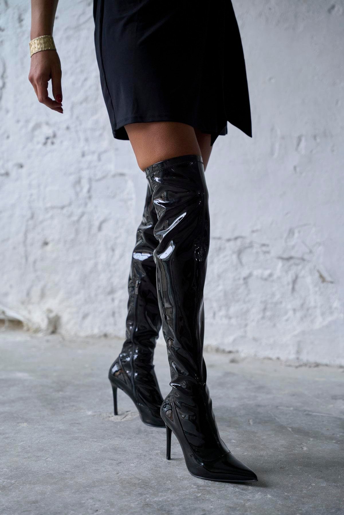 POLİA SİYAH RUGAN ÇİZME