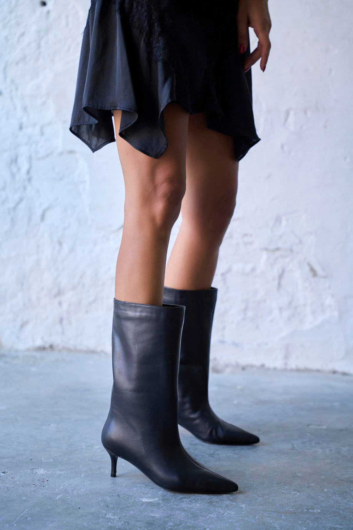 POTTER SİYAH DERİ ÇİZME