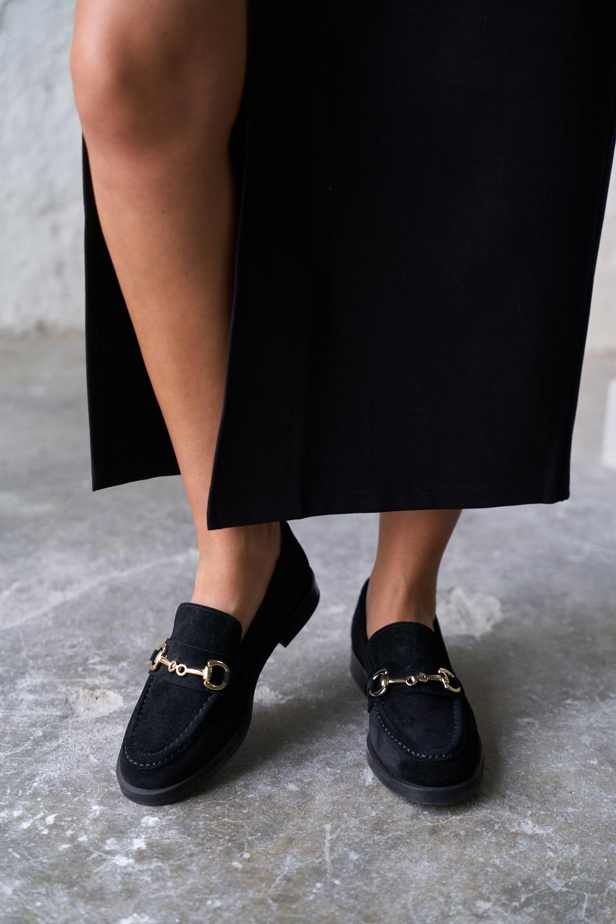 PRESCO SİYAH SÜET MAKOSEN