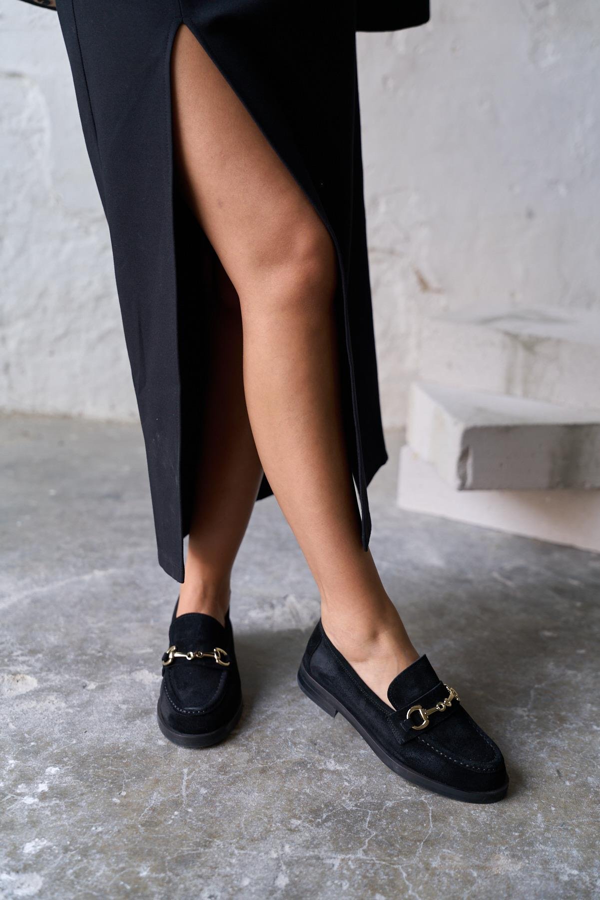 PRESCO SİYAH SÜET MAKOSEN