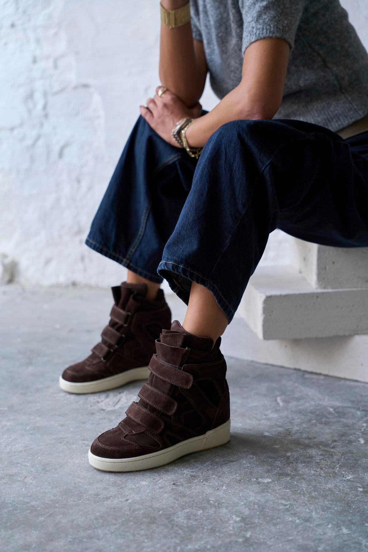 REMMY KAHVE SÜET SPOR AYAKKABI