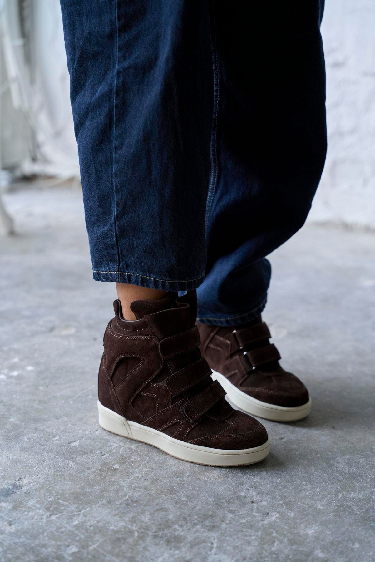 REMMY KAHVE SÜET SPOR AYAKKABI