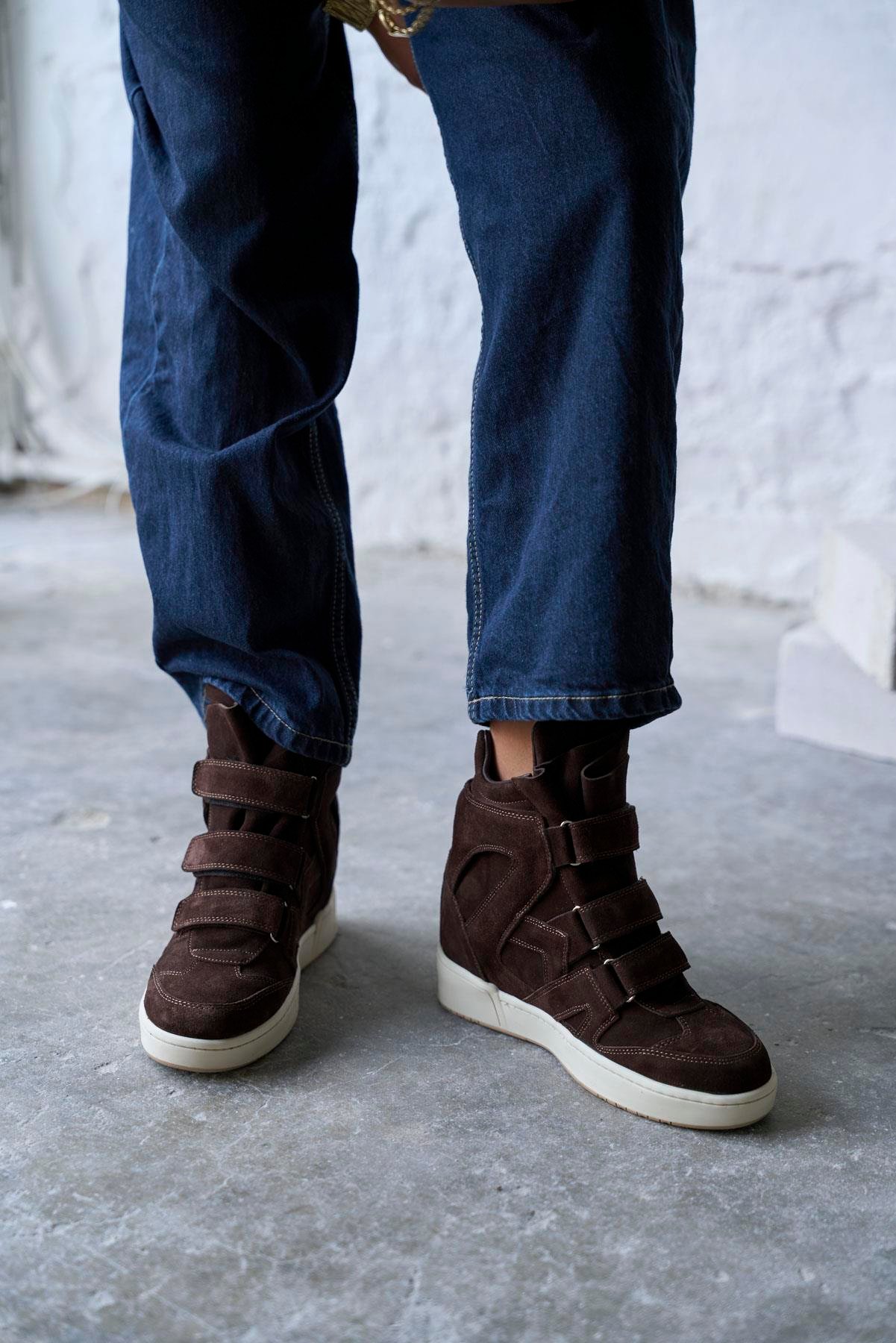 REMMY KAHVE SÜET SPOR AYAKKABI