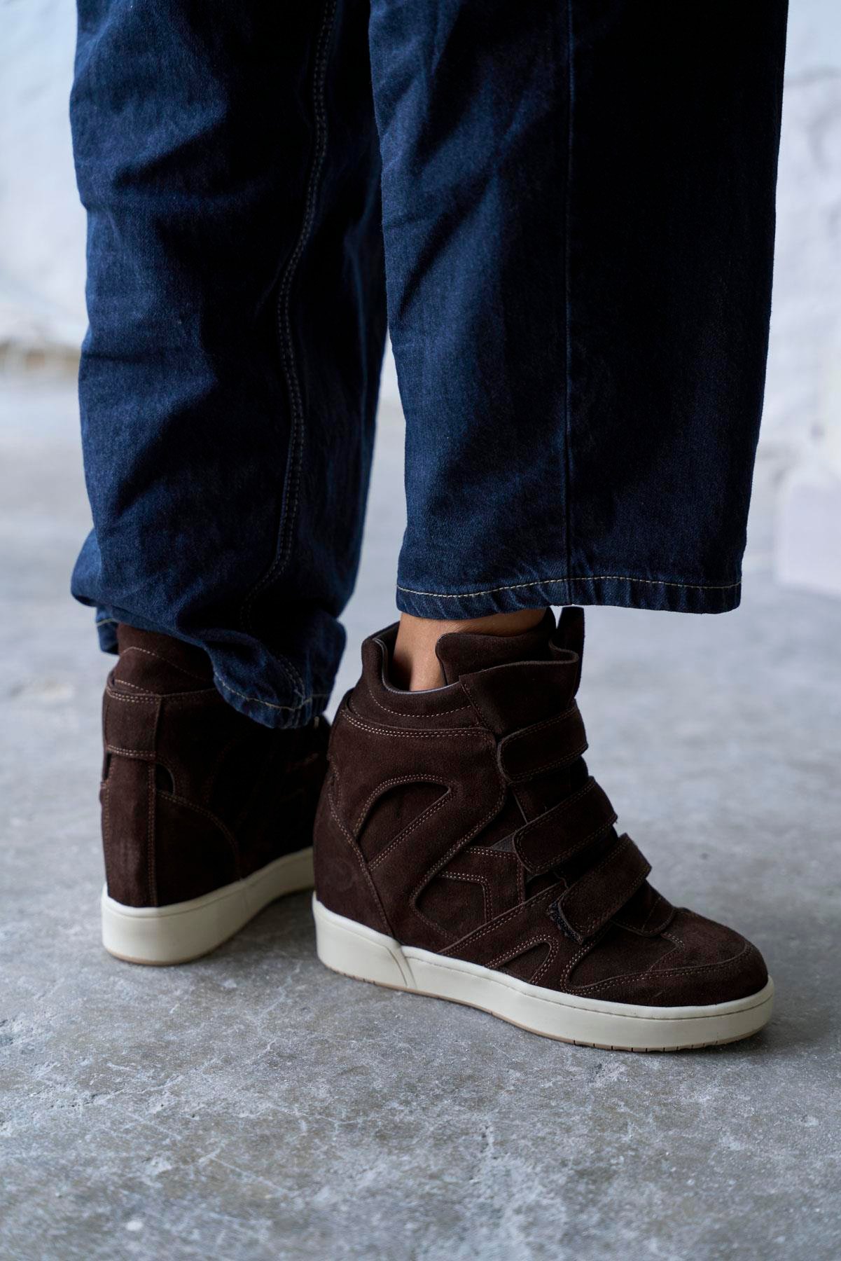 REMMY KAHVE SÜET SPOR AYAKKABI