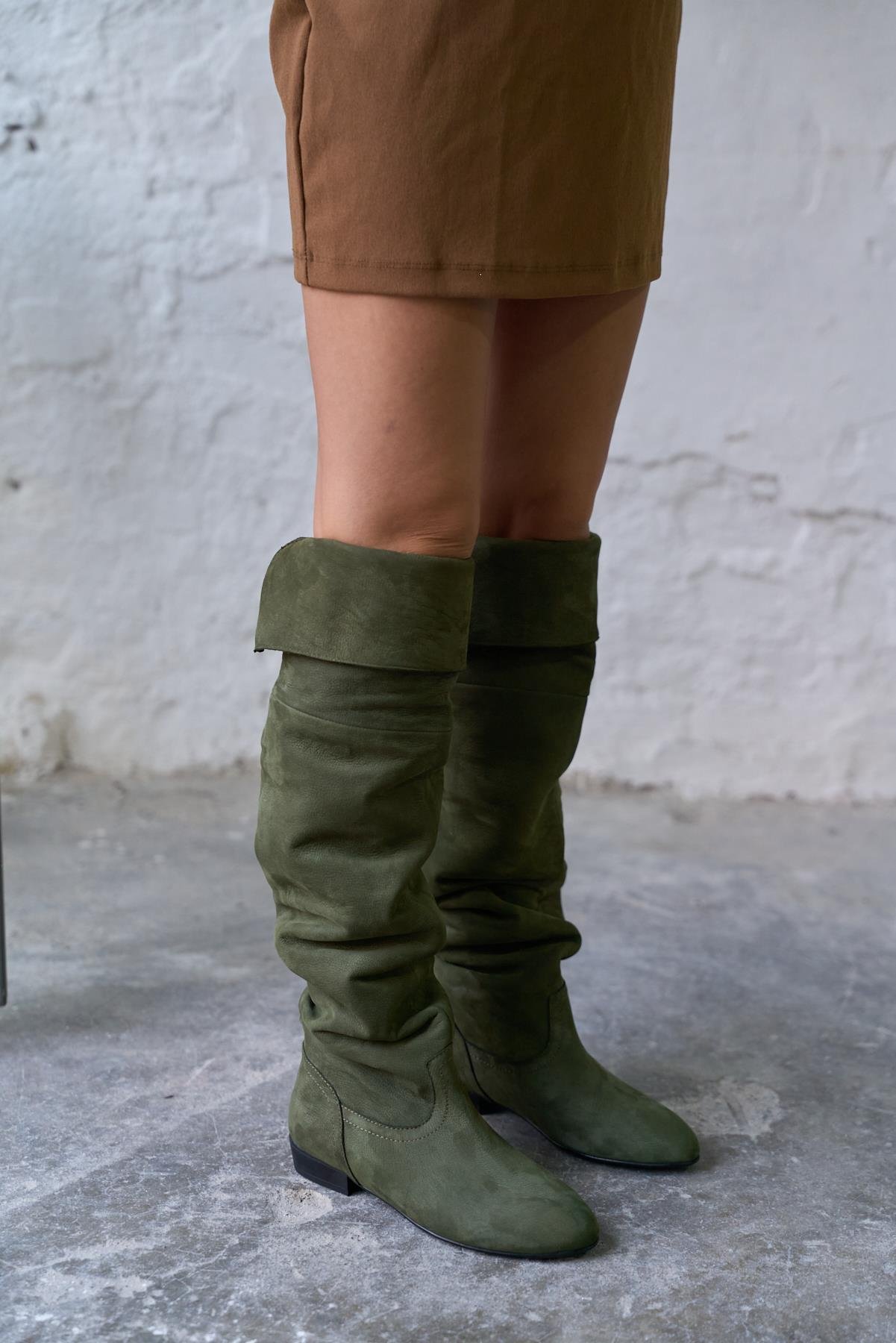 RİVO HAKİ SÜET ÇİZME