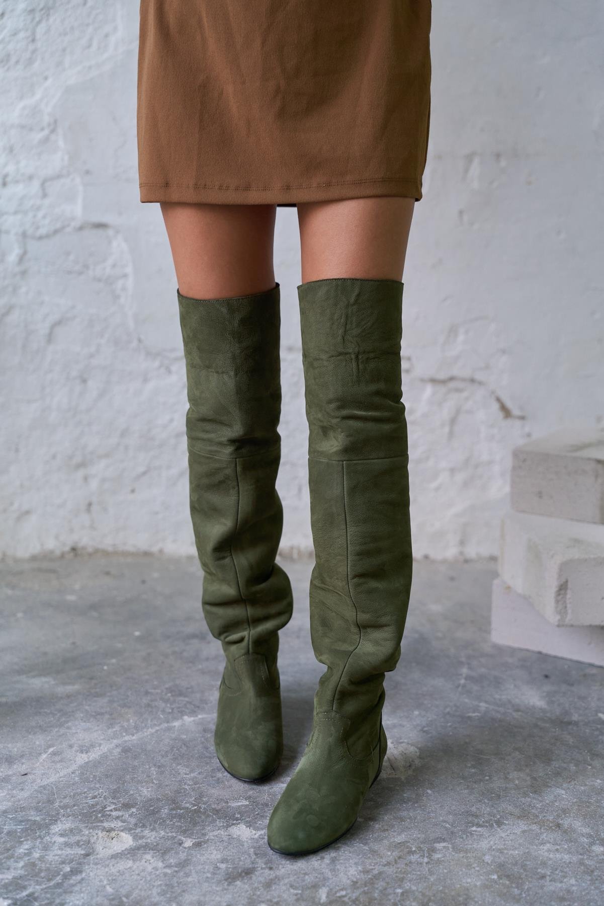 RİVO HAKİ SÜET ÇİZME