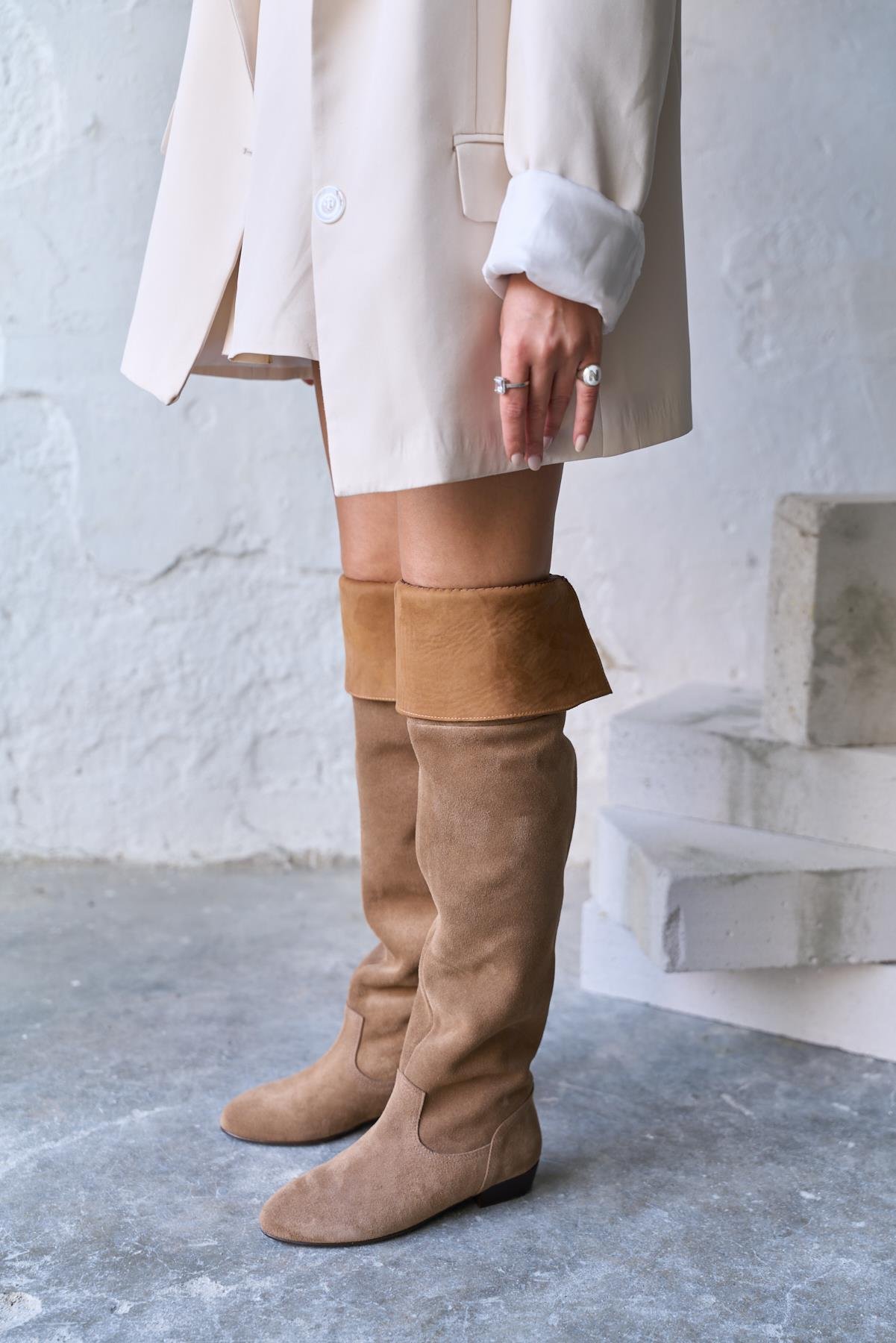 RİVO KUM SÜET ÇİZME