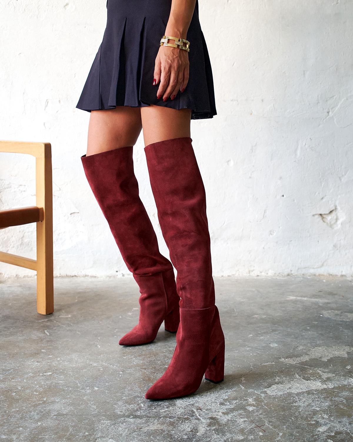 ROADS BORDO SÜET ÇİZME