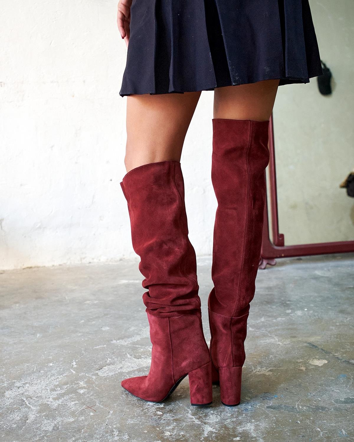 ROADS BORDO SÜET ÇİZME