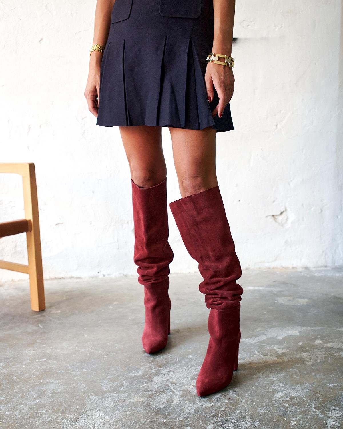 ROADS BORDO SÜET ÇİZME