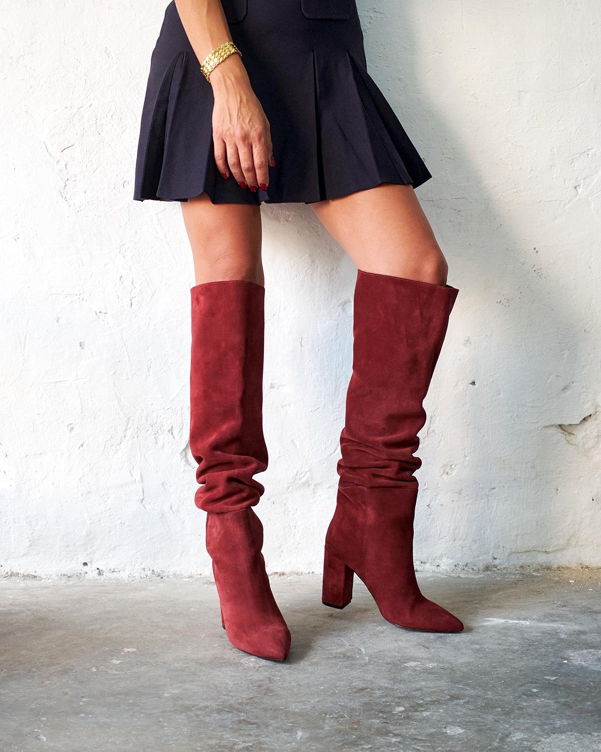 ROADS BORDO SÜET ÇİZME