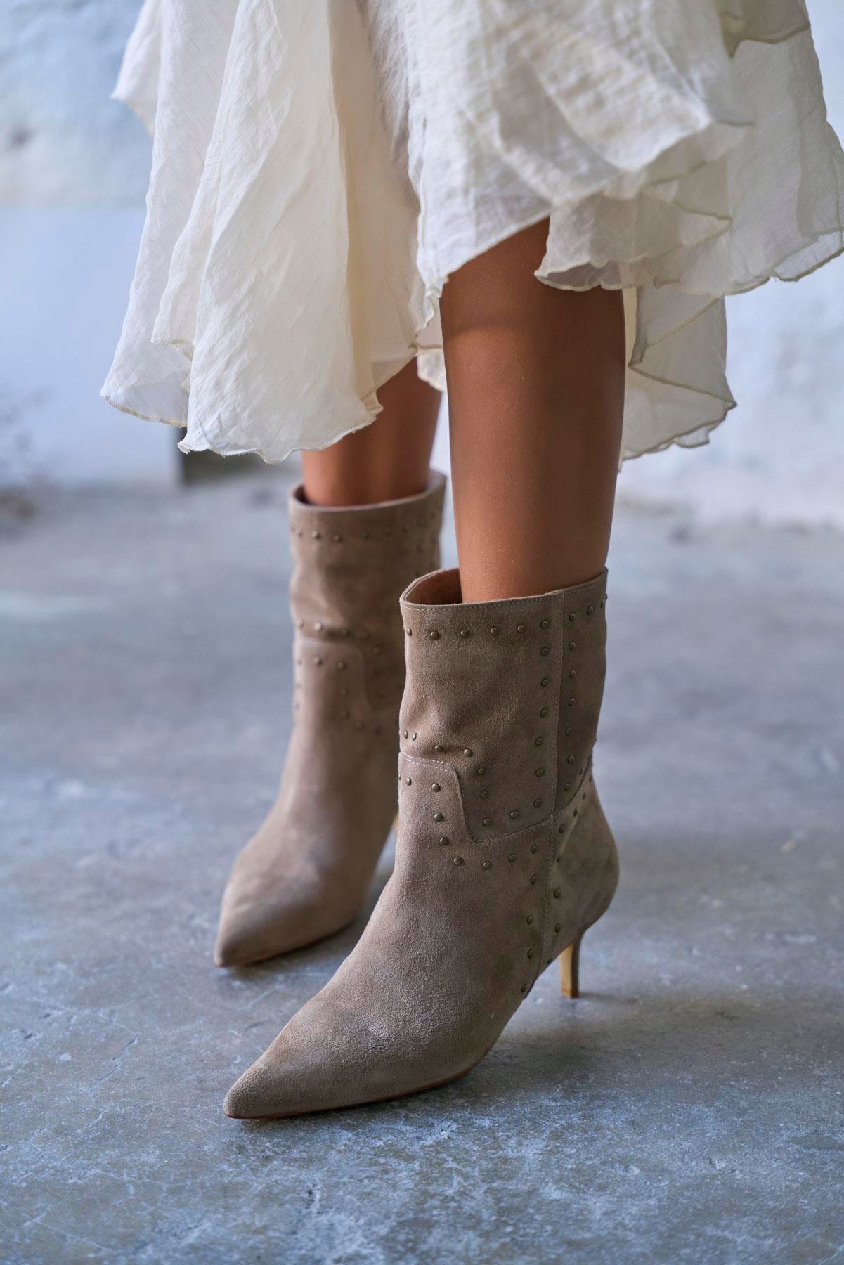 SALVE VİZON SÜET TOPUKLU BOT