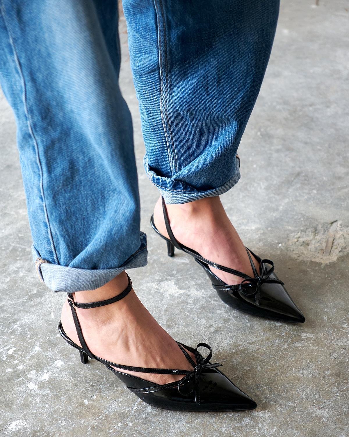 SEDORF SİYAH RUGAN TOPUKLU AYAKAKBI 