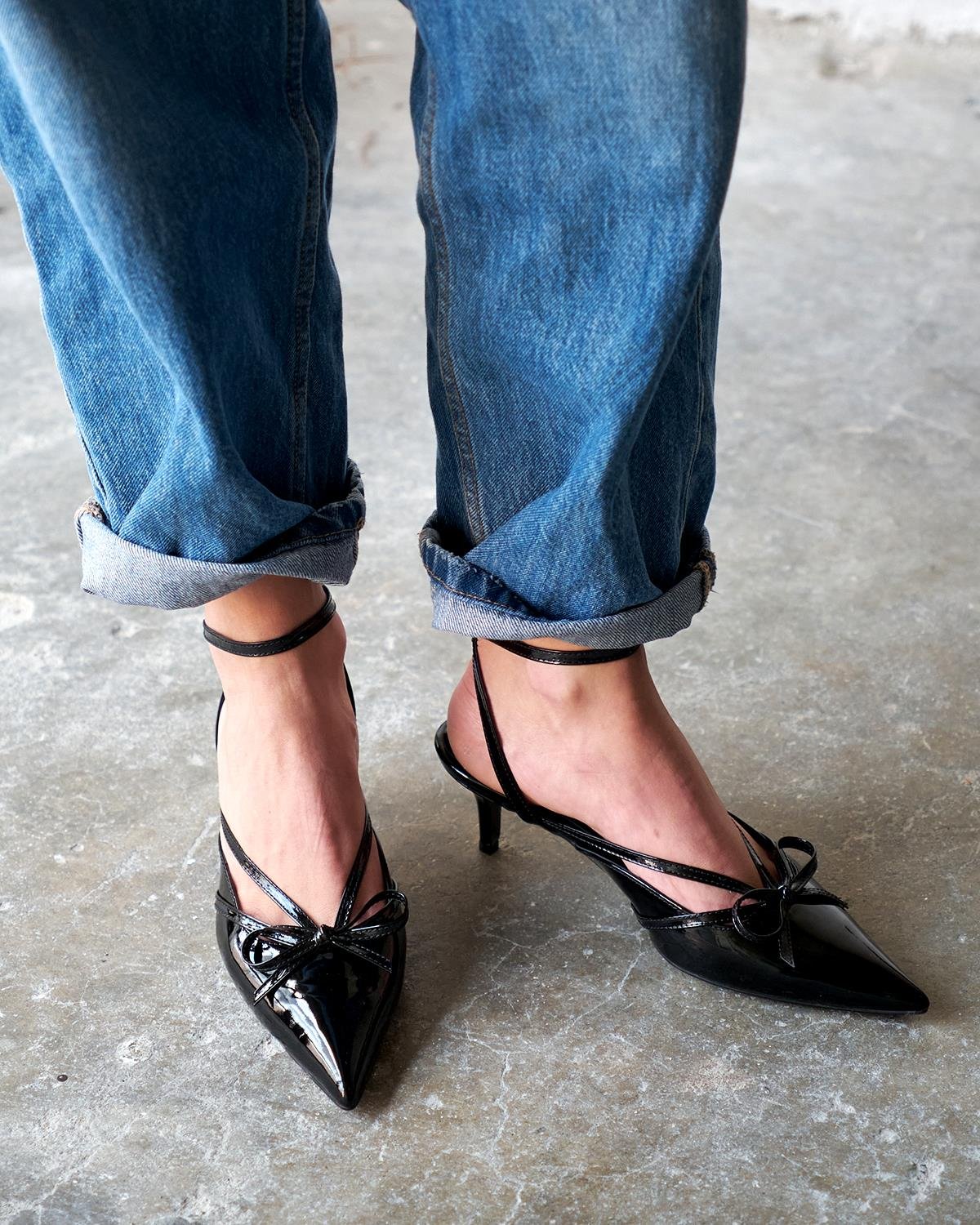 SEDORF SİYAH RUGAN TOPUKLU AYAKAKBI 