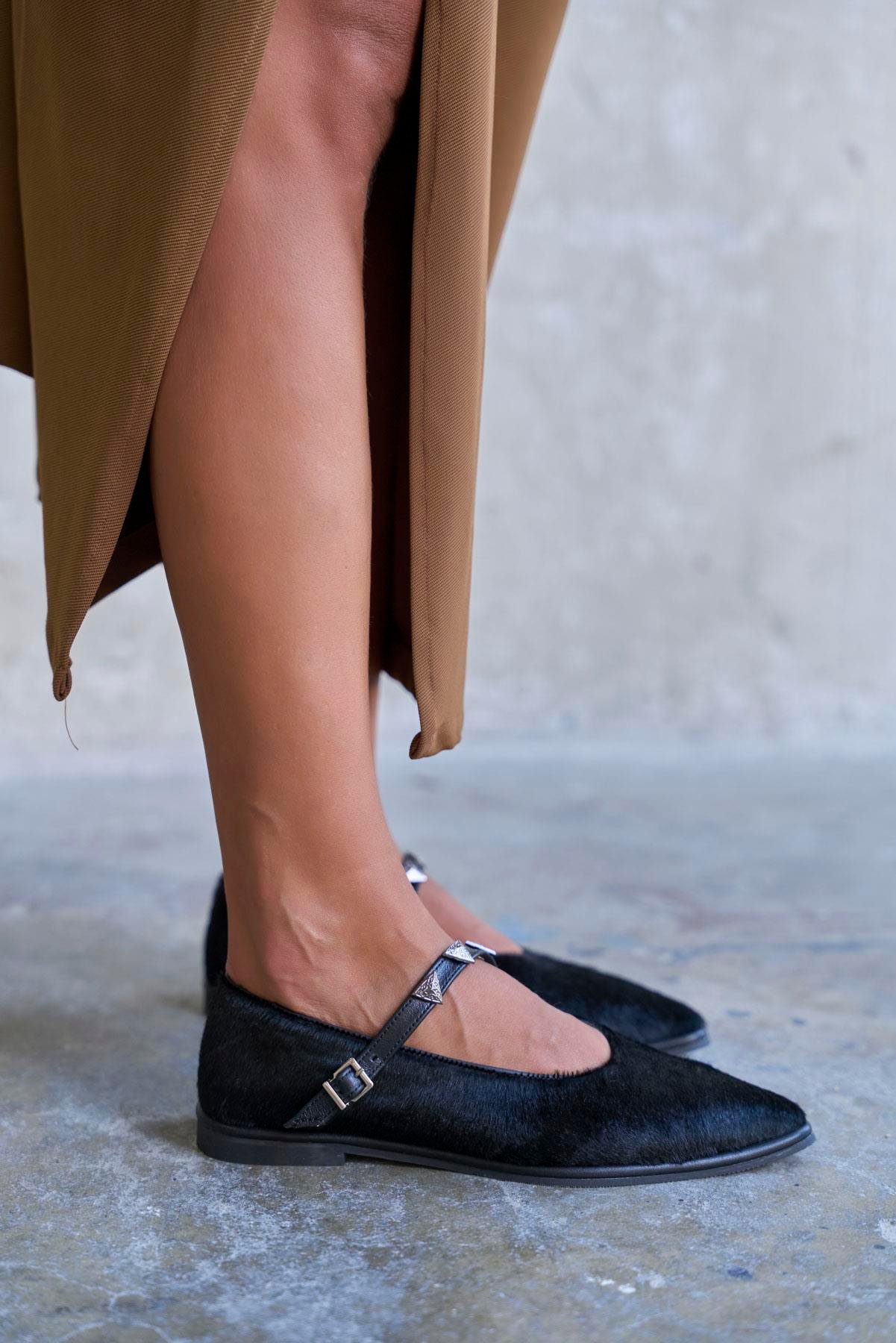 SİON SİYAH SÜET BABET