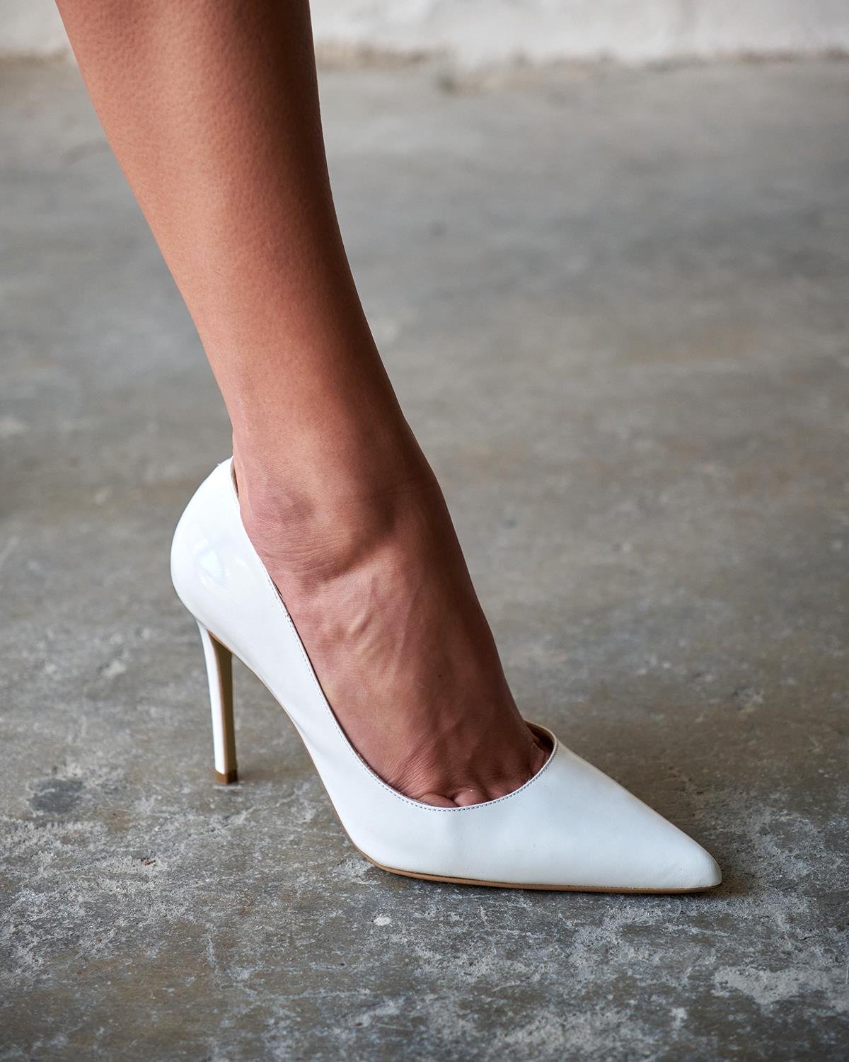 SİSTA 10 CM BEYAZ RUGAN STİLETTO 