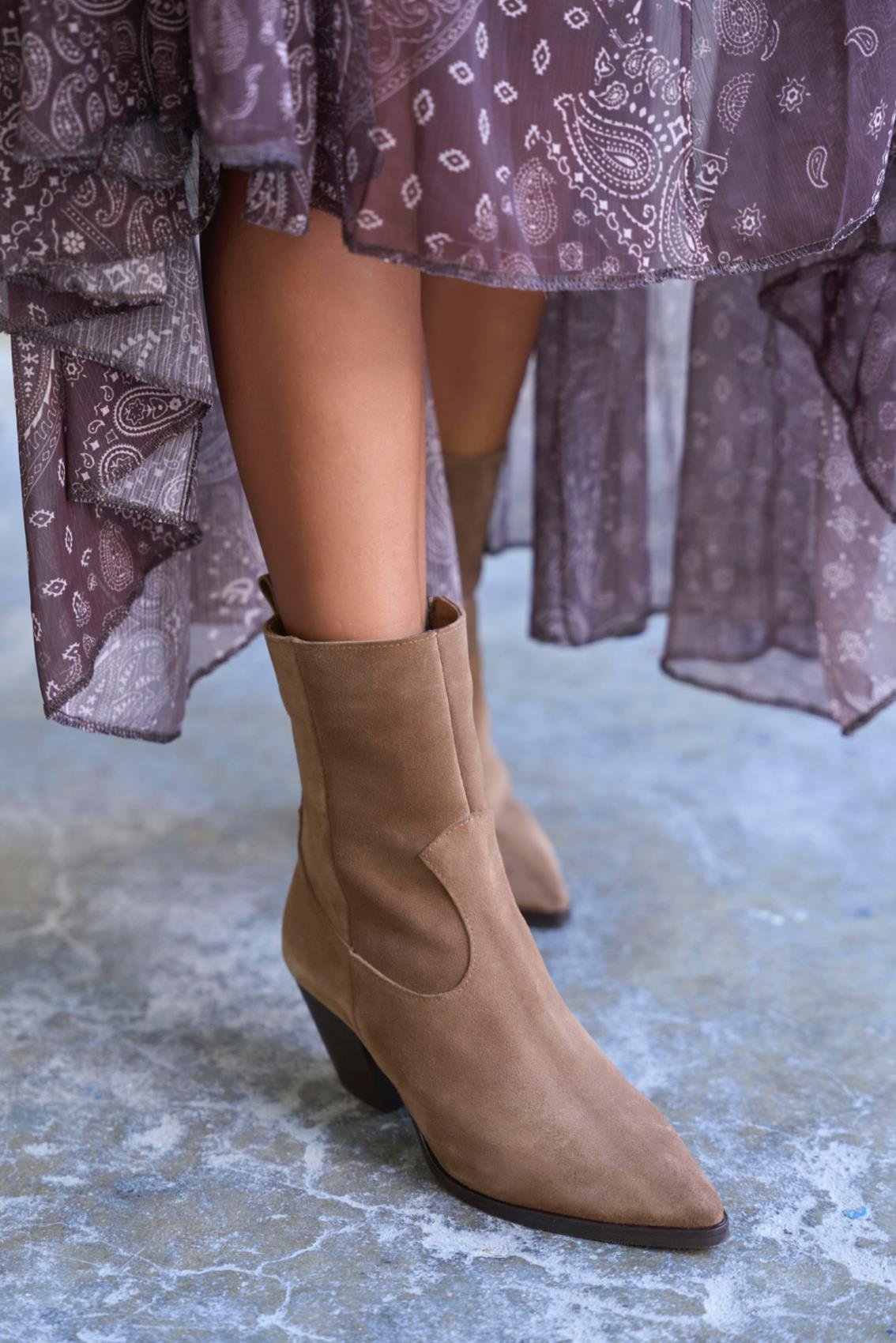 SÜLZ KUM SÜET KOVBOY BOT