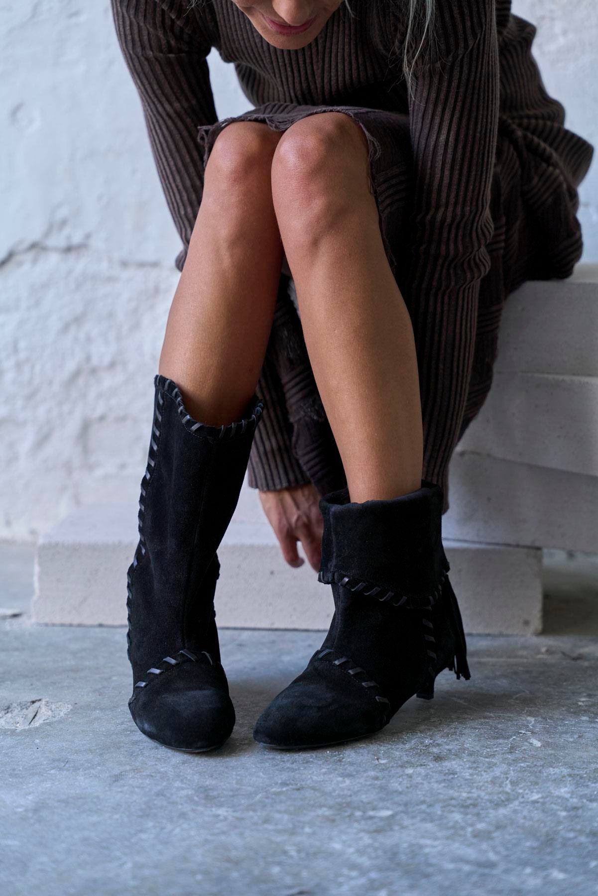 WELS SİYAH SÜET ÇİZME