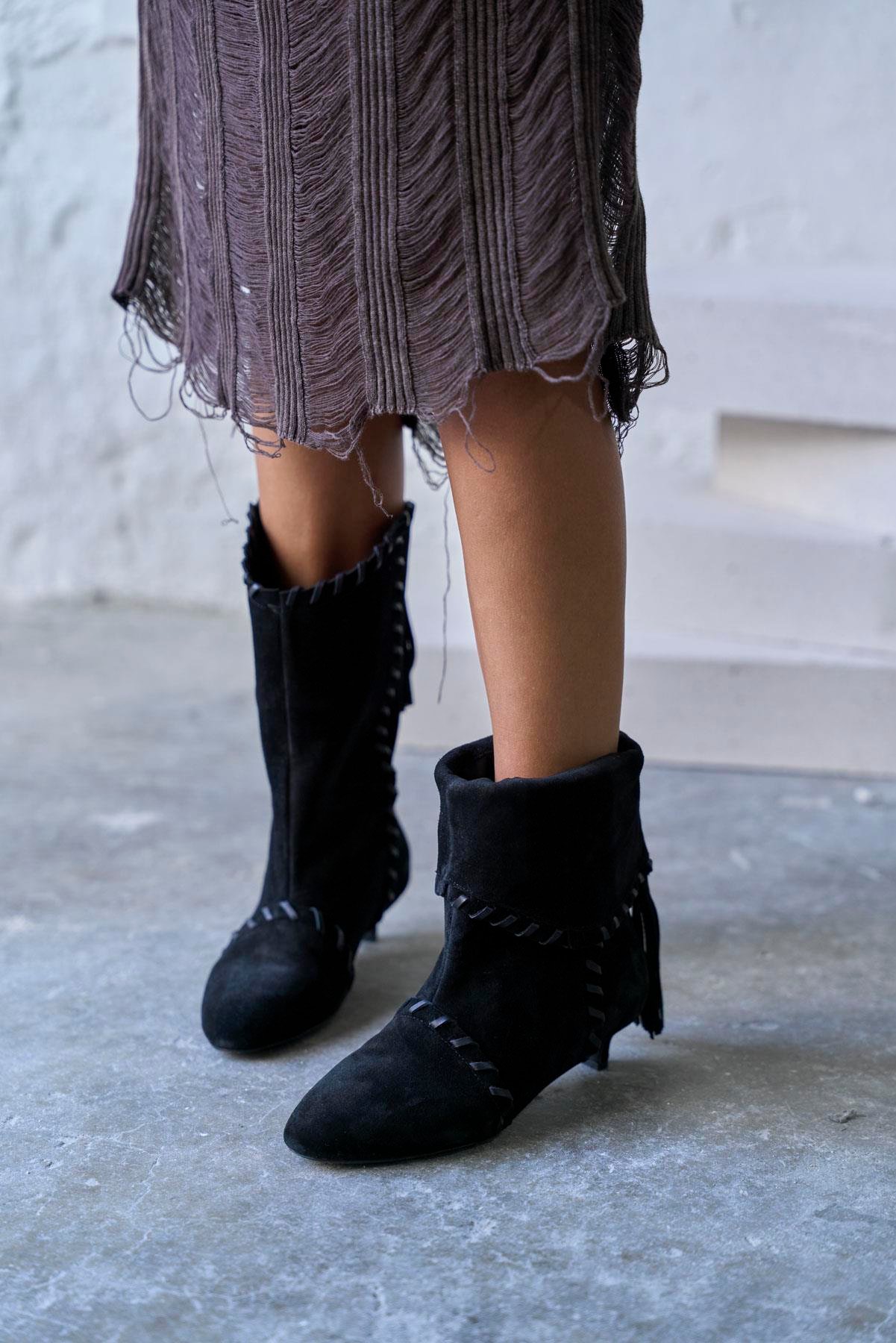 WELS SİYAH SÜET ÇİZME