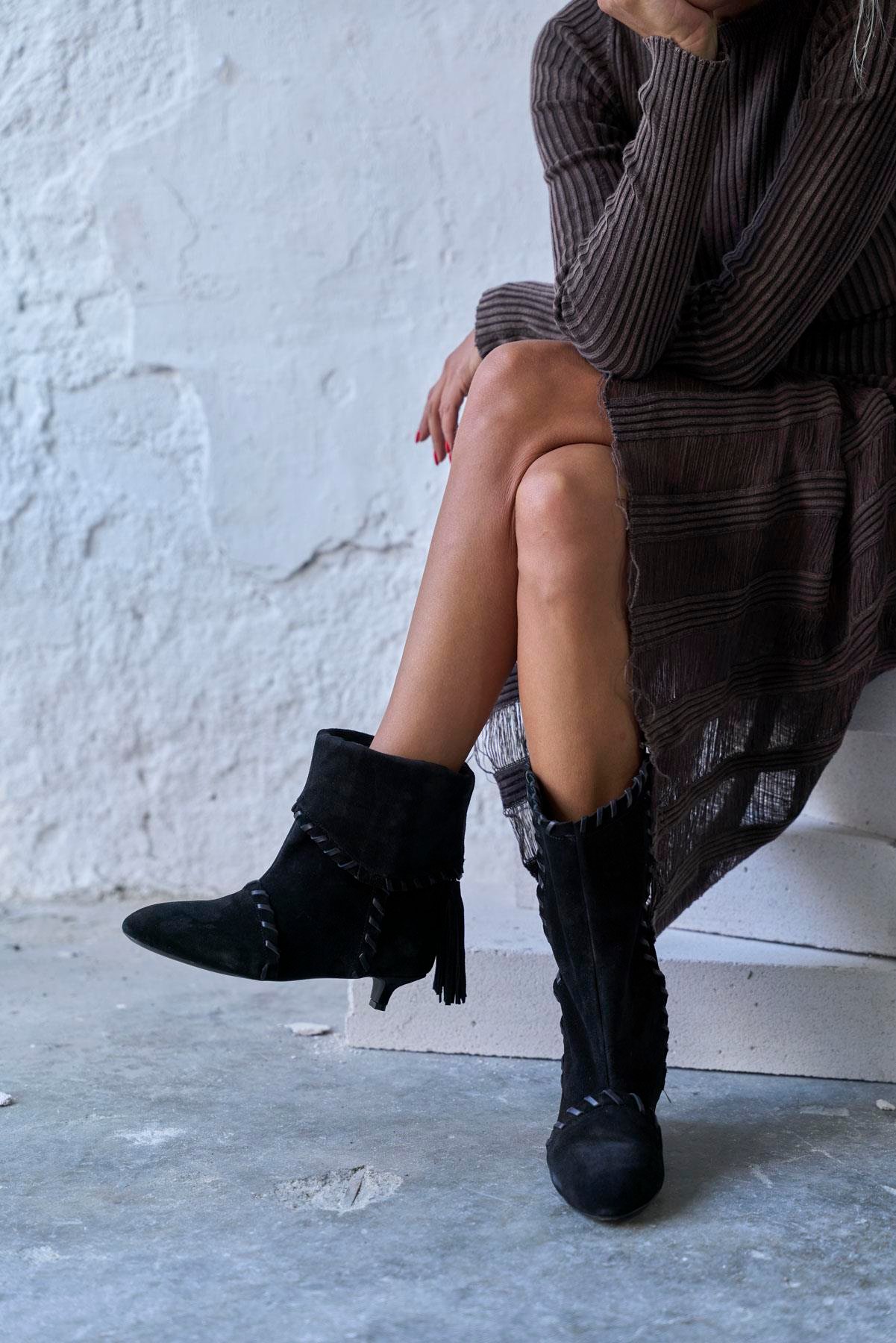 WELS SİYAH SÜET ÇİZME