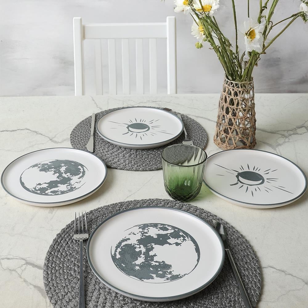 Black Shadow Nordic Pasta Tabağı 22 Cm 4 Adet 22981-82