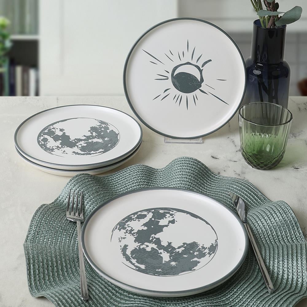 Black Shadow Nordic Pasta Tabağı 22 Cm 4 Adet 22981-82