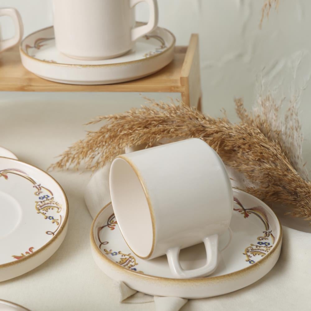Bronze Bloom  Stackable Çay Takımı 12 Parça 6 Kişilik