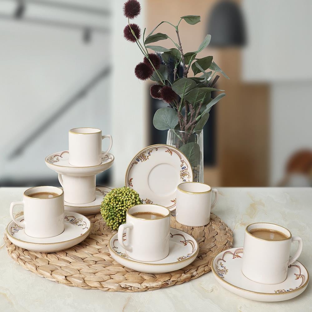 Bronze Bloom Nordic Kahve Takımı 12 Parça 6 Kişilik 22928-29