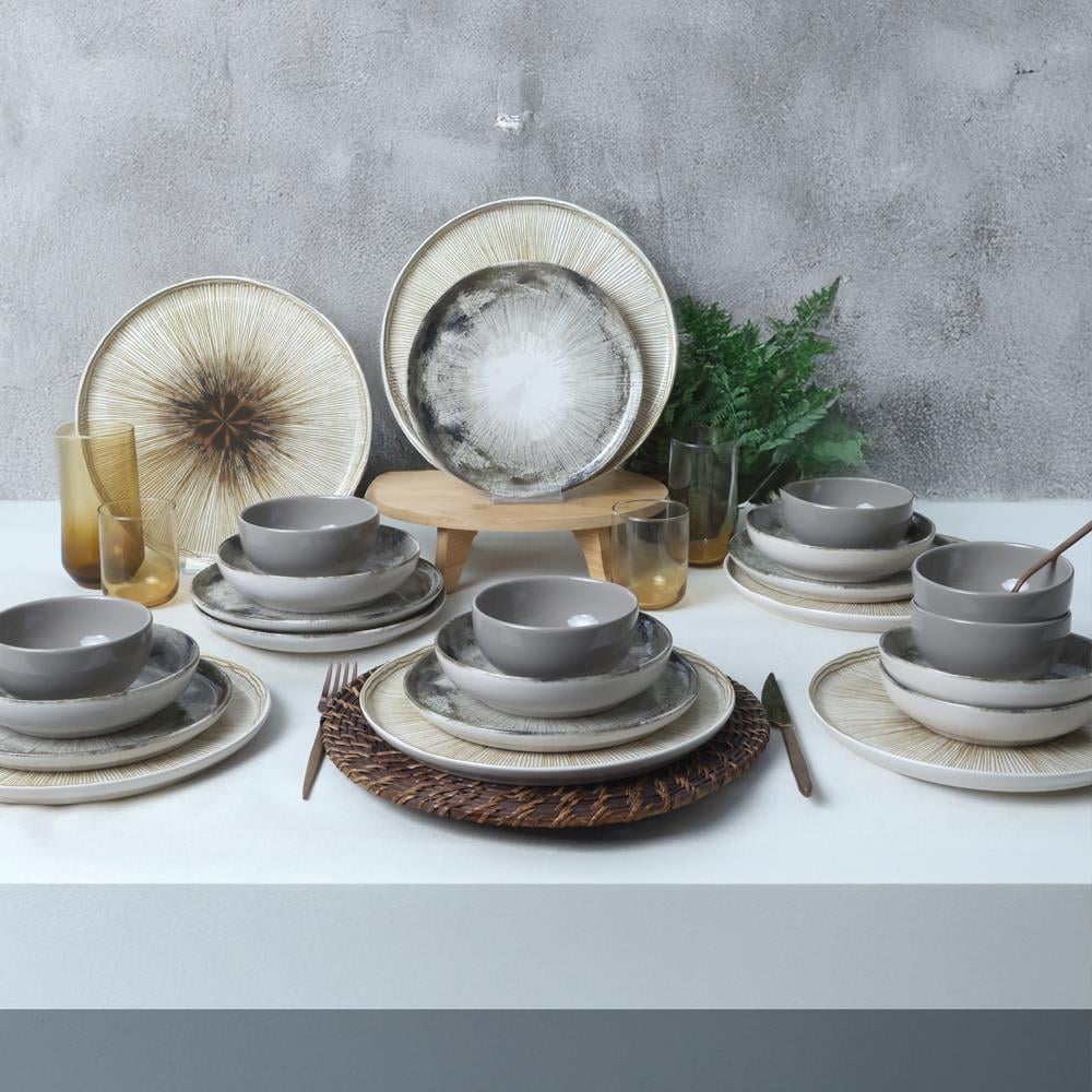 Brown Wave Yemek Takımı 24 Parça 6 Kişilik 21976-77-78