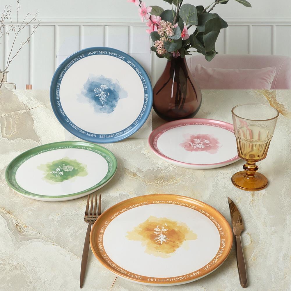 Flowers Mottolu Nordic Pasta Tabağı 22 Cm 4 Adet 22804-05