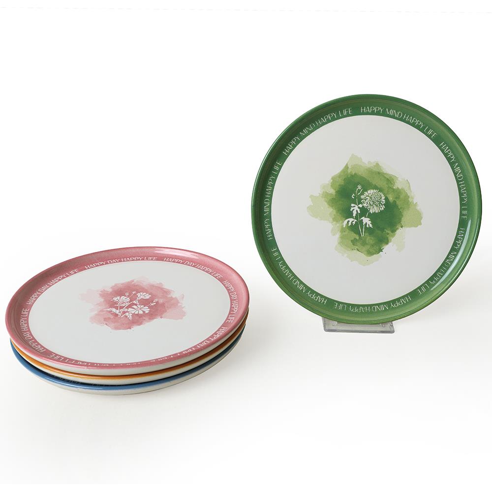 Flowers Mottolu Nordic Pasta Tabağı 22 Cm 4 Adet 22804-05