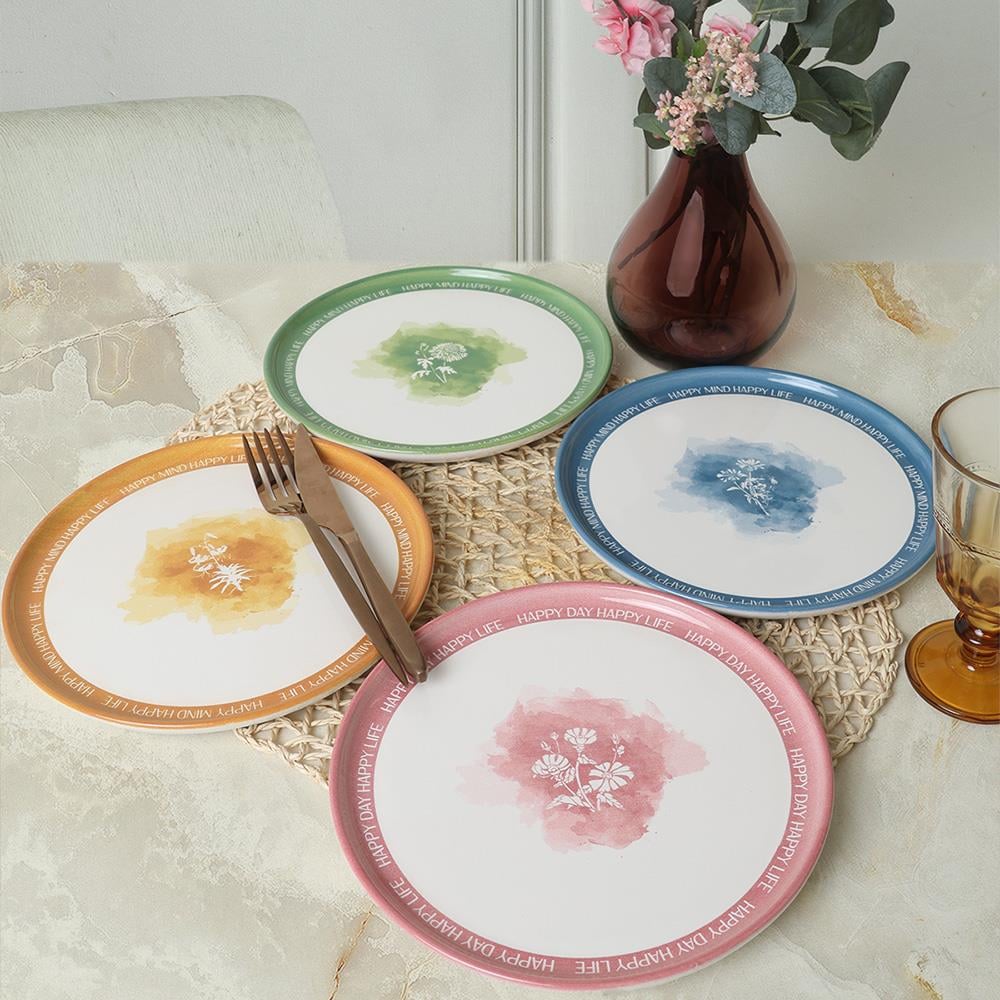 Flowers Mottolu Nordic Pasta Tabağı 22 Cm 4 Adet 22804-05