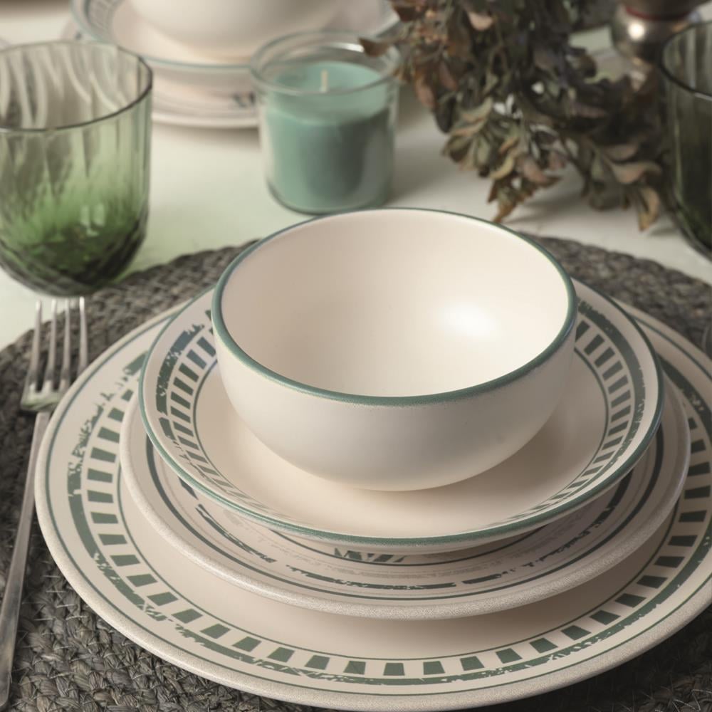 Green Leaf Yemek Takımı 24 Parça 6 Kişilik 22634-35-38-40