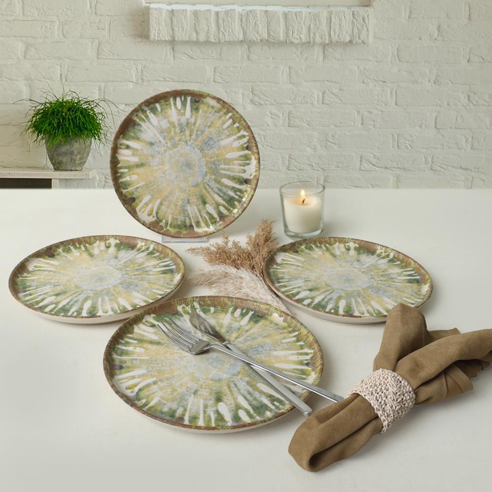 Green Ripple Nordıc Pasta Tabağı 22 Cm 4 Adet / 22896