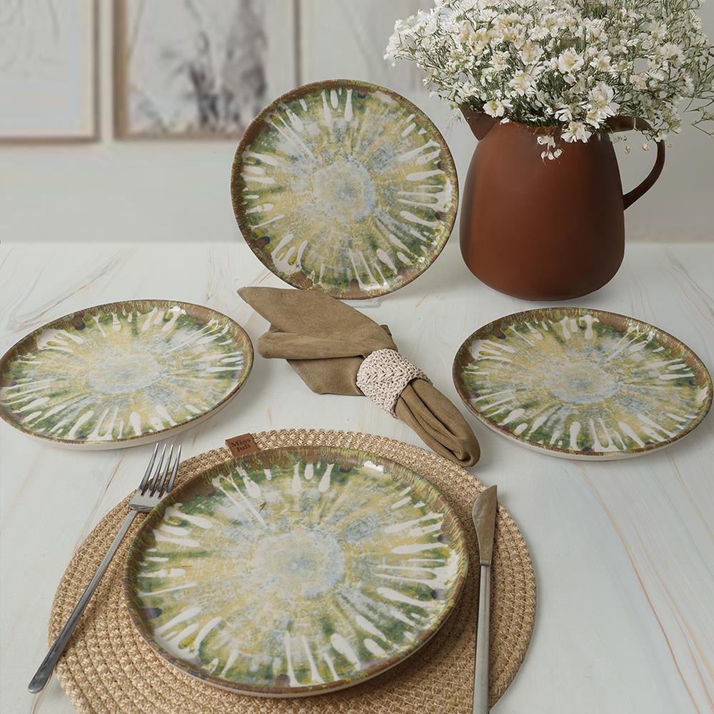 Green Ripple Nordıc Pasta Tabağı 22 Cm 4 Adet / 22896