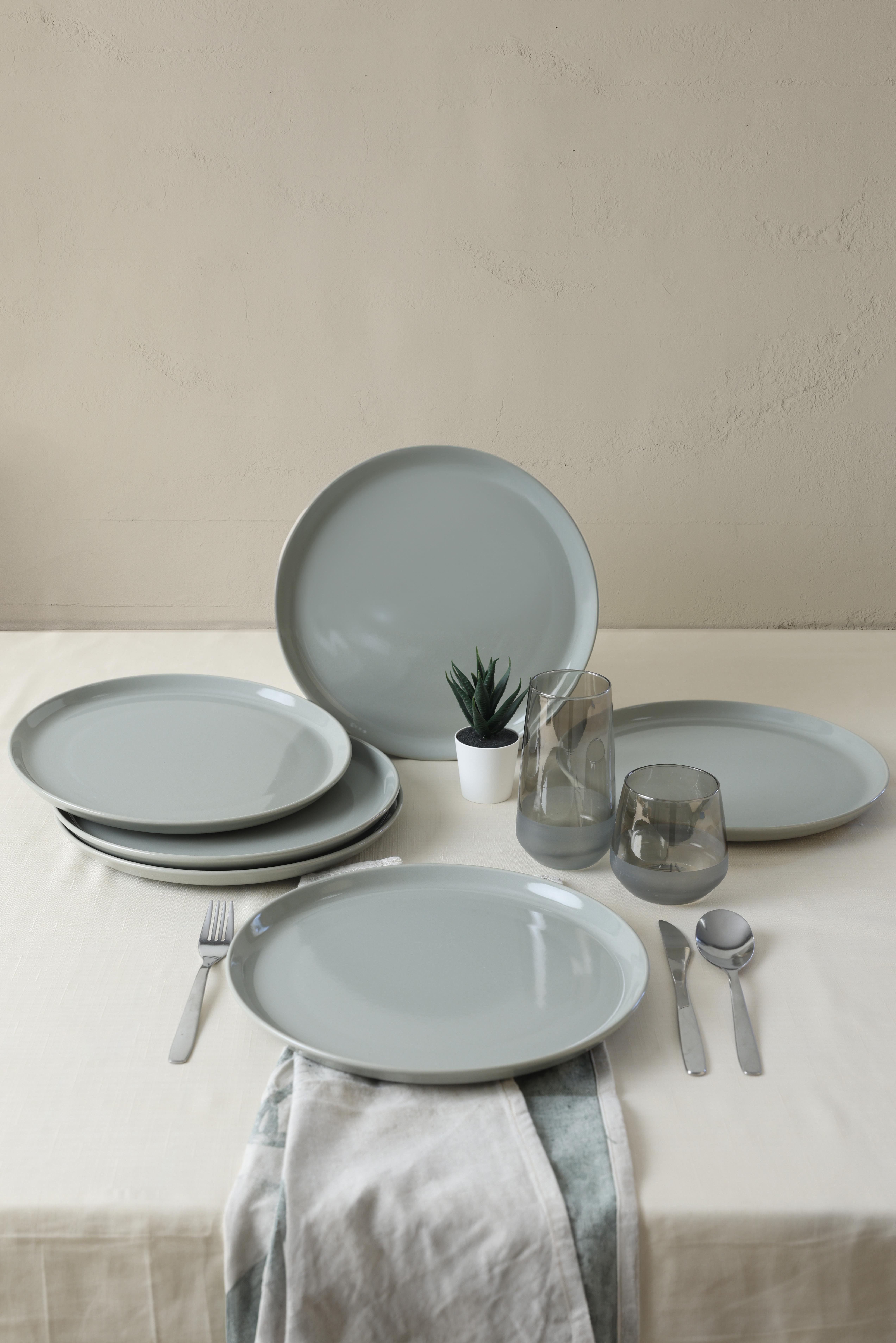 Gri Hitit Servis Tabağı 28 Cm 6 Adet 616