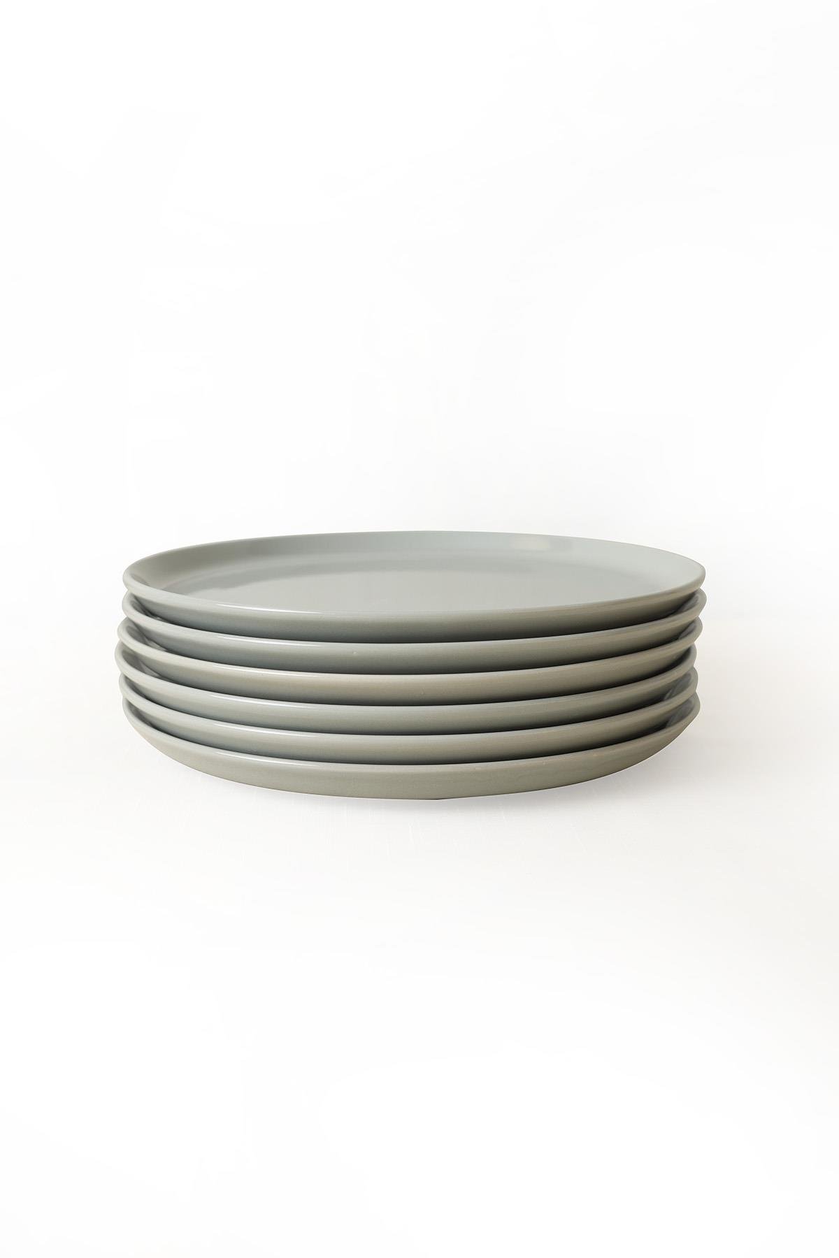 Gri Hitit Servis Tabağı 28 Cm 6 Adet 616
